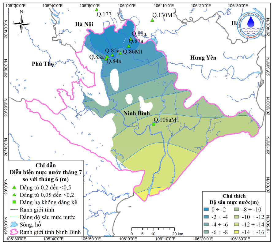 Bản Tin Thông Báo, Dự Báo Và Cảnh Báo Tài Nguyên Nước Dưới Đất Tỉnh Ninh Bình Tháng 8 Năm 2025