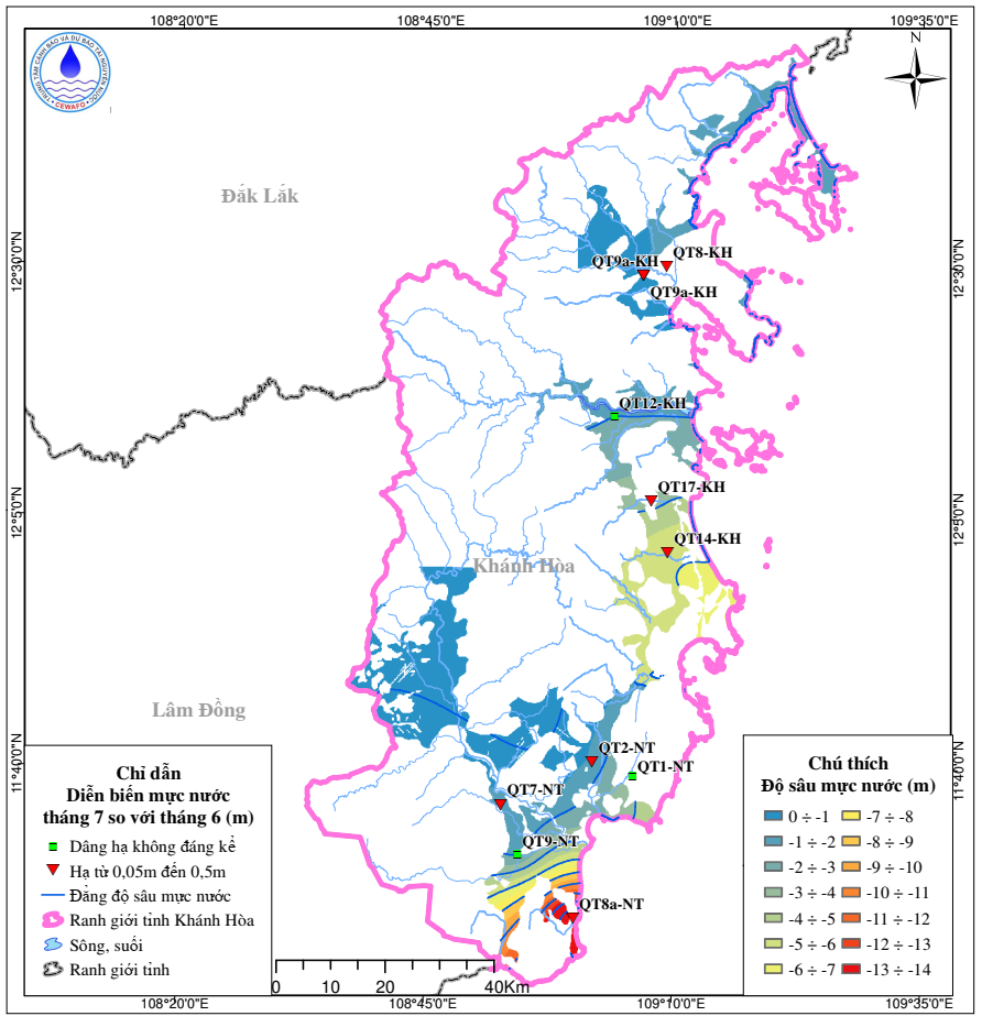 Bản Tin Thông Báo, Dự Báo Và Cảnh Báo Tài Nguyên Nước Dưới Đất Tỉnh Khánh Hòa Tháng 8 Năm 2025