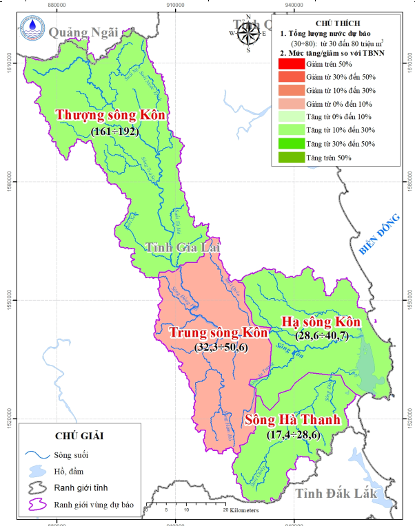 Bản Tin Thông Báo, Dự Báo Và Cảnh Báo Tài Nguyên Nước Lưu Vực Sông Kôn - Hà Thanh Tháng 9 Năm 2025