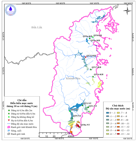 Bản Tin Thông Báo, Dự Báo Và Cảnh Báo Tài Nguyên Nước Dưới Đất Tỉnh Khánh Hòa Tháng 11 Năm 2025