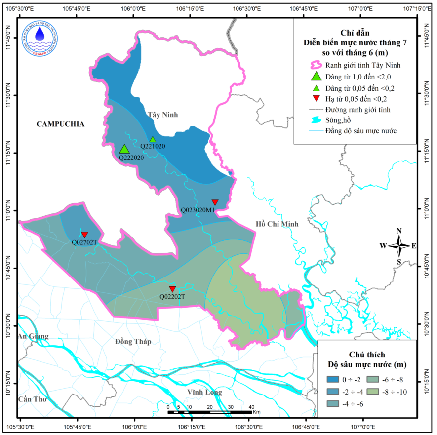Bản Tin Thông Báo, Dự Báo Và Cảnh Báo Tài Nguyên Nước Dưới Đất Tỉnh Tây Ninh Tháng 8 Năm 2025