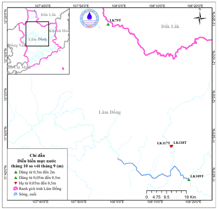 Bản Tin Thông Báo, Dự Báo Và Cảnh Báo Tài Nguyên Nước Tỉnh Lâm Đồng Tháng 11 Năm 2025