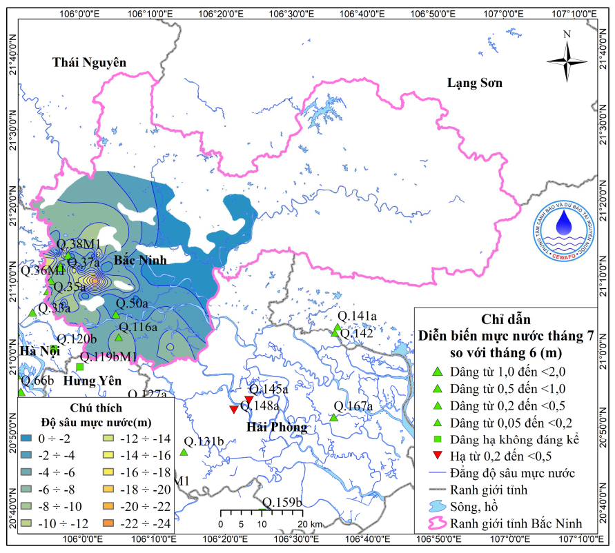 Bản Tin Thông Báo, Dự Báo Và Cảnh Báo Tài Nguyên Nước Dưới Đất Tỉnh Bắc Ninh Tháng 8 Năm 2025