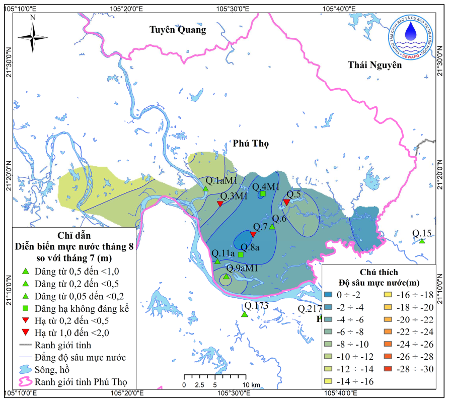 Bản Tin Thông Báo, Dự Báo Và Cảnh Báo Tài Nguyên Nước Dưới Đất Tỉnh Phú Thọ Tháng 9 Năm 2025