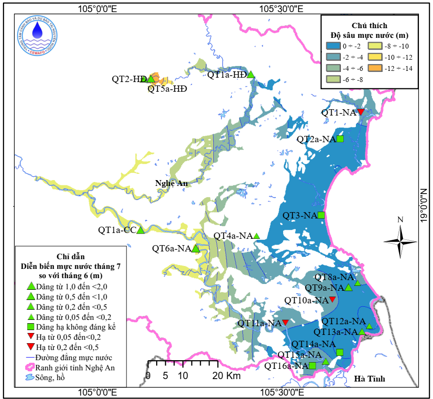 Bản Tin Thông Báo, Dự Báo Và Cảnh Báo Tài Nguyên Nước Dưới Đất Tỉnh Nghệ An Tháng 8 Năm 2025