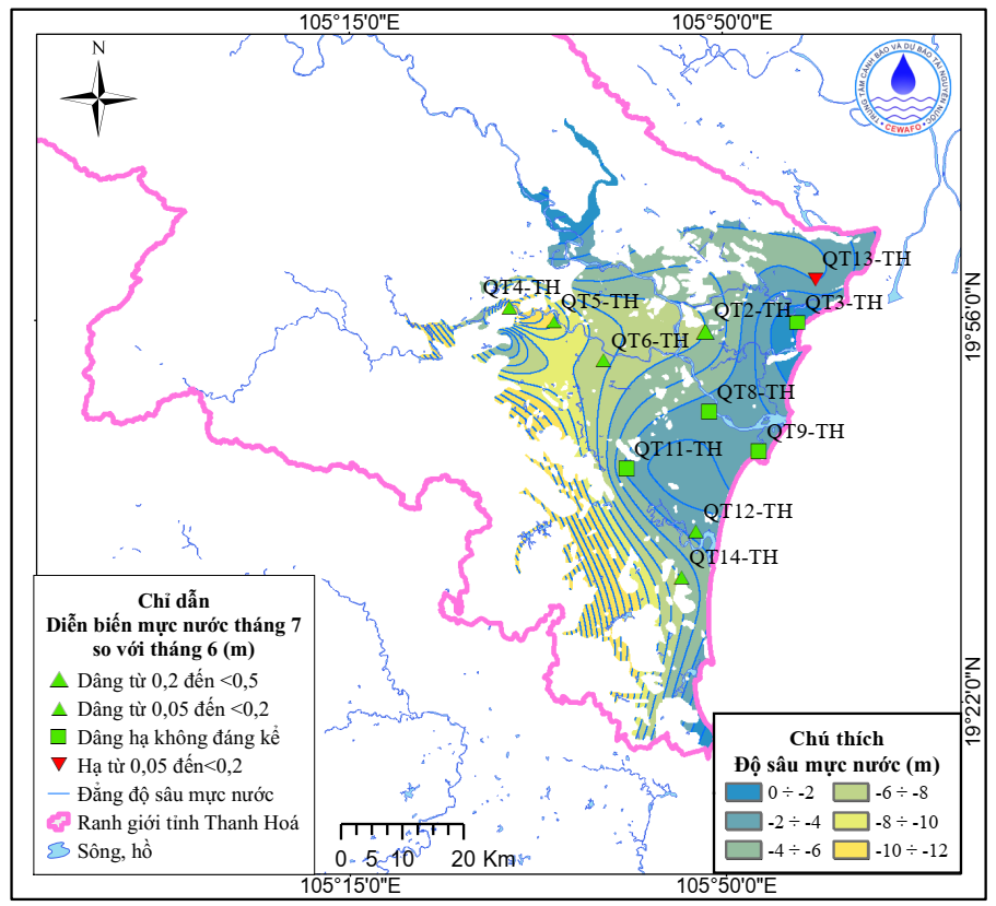 Bản Tin Thông Báo, Dự Báo Và Cảnh Báo Tài Nguyên Nước Dưới Đất Tỉnh Thanh Hóa Tháng 8 Năm 2025