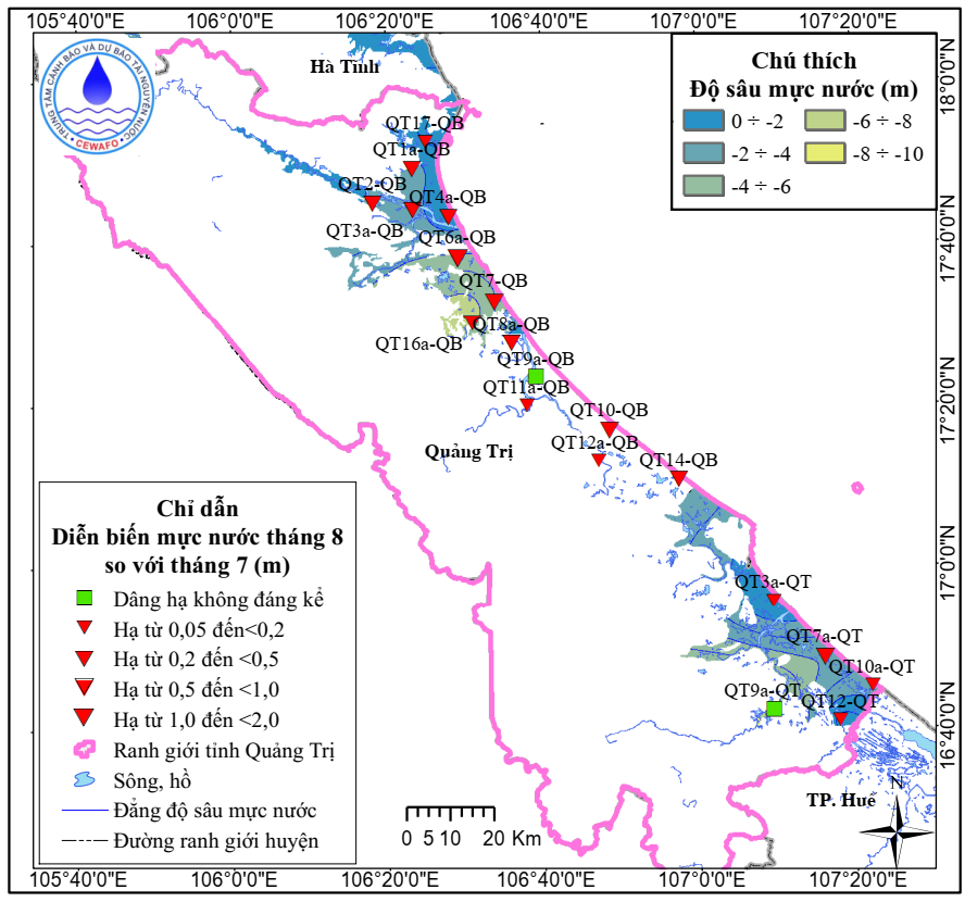 Bản Tin Thông Báo, Dự Báo Và Cảnh Báo Tài Nguyên Nước Dưới Đất Tỉnh Quảng Trị Tháng 9 Năm 2025