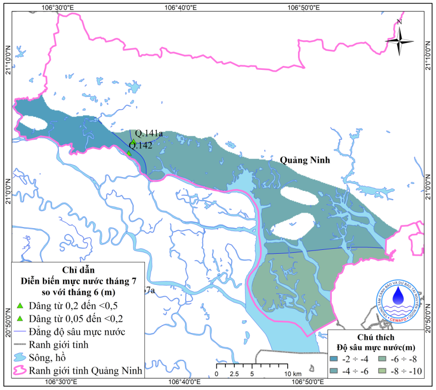 Bản Tin Thông Báo, Dự Báo Và Cảnh Báo Tài Nguyên Nước Dưới Đất Tỉnh Quảng Ninh Tháng 8 Năm 2025