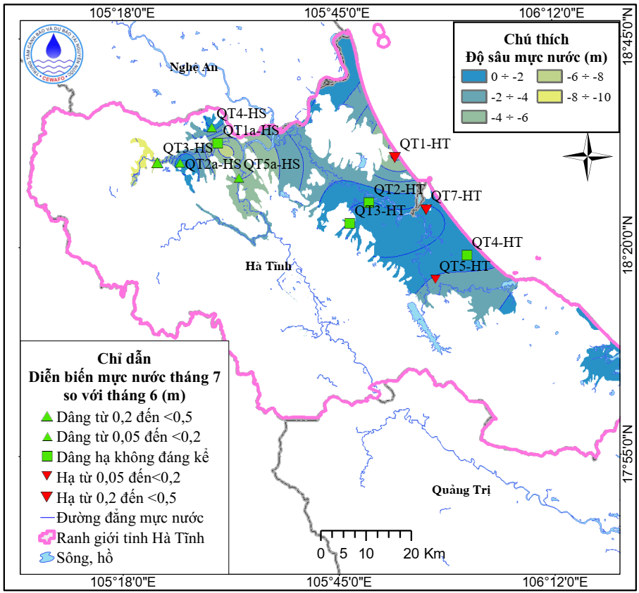 Bản Tin Thông Báo, Dự Báo Và Cảnh Báo Tài Nguyên Nước Dưới Đất Tỉnh Hà Tĩnh Tháng 8 Năm 2025