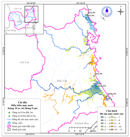 Bản Tin Thông Báo, Dự Báo Và Cảnh Báo Tài Nguyên Nước Tỉnh Đắk Lắk Tháng 11 Năm 2025