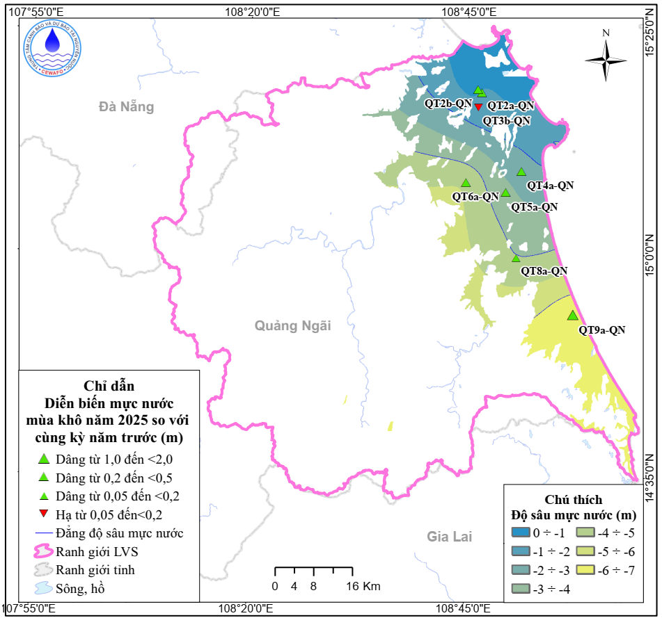 Bản Tin Thông Báo, Dự Báo Và Cảnh Báo Tài Nguyên Nước  Dưới Đất Lưu Vực Sông Trà Khúc Mùa Mưa Năm 2025