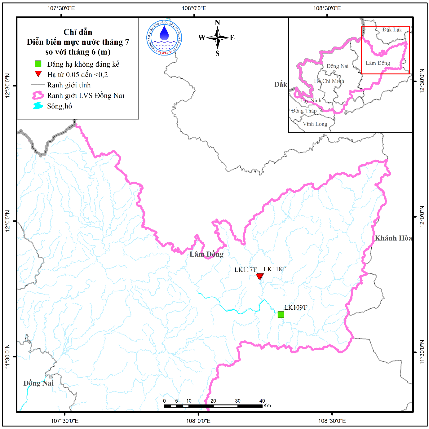 Bản Tin Thông Báo, Dự Báo Và Cảnh Báo Tài Nguyên Nước Lưu Vực Sông Đồng Nai Tháng 8 Năm 2025