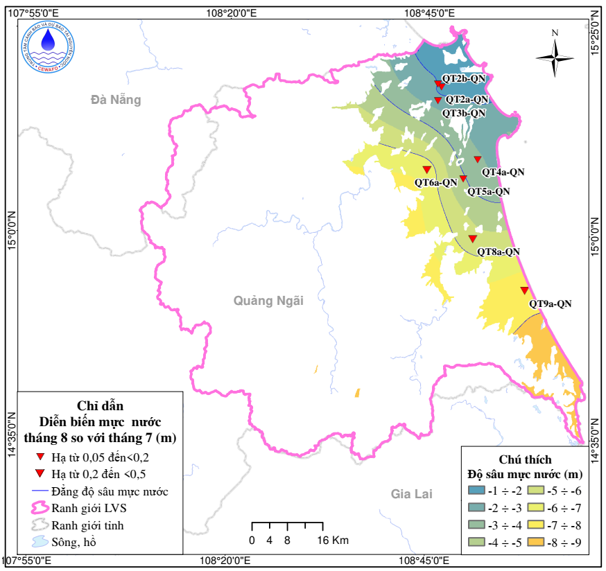 Bản Tin Thông Báo, Dự Báo Và Cảnh Báo Tài Nguyên Nước  Dưới Đất Lưu Vực Sông Trà Khúc - Tháng 9 Năm 2025