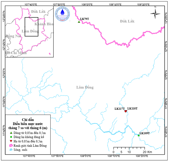 Bản Tin Thông Báo, Dự Báo Và Cảnh Báo Tài Nguyên Nước Tỉnh Lâm Đồng Tháng 8 Năm 2025