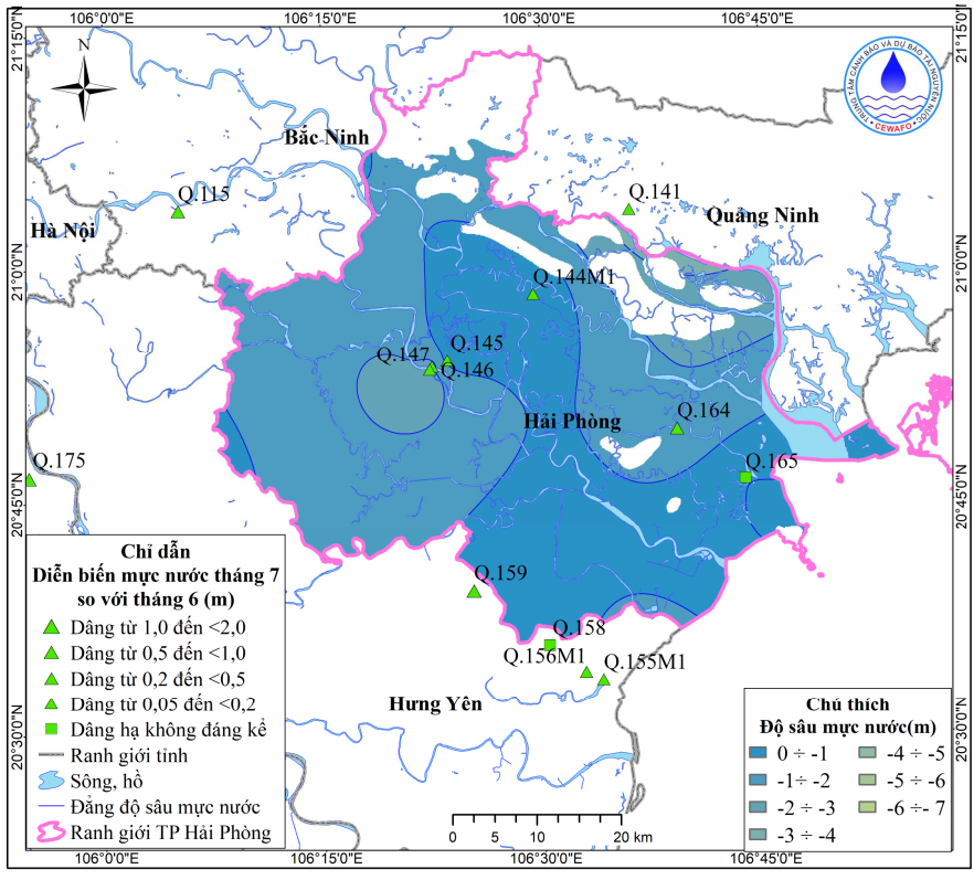 Bản Tin Thông Báo, Dự Báo Và Cảnh Báo Tài Nguyên Nước Dưới Đất Thành Phố Hải Phòng Tháng 8 Năm 2025
