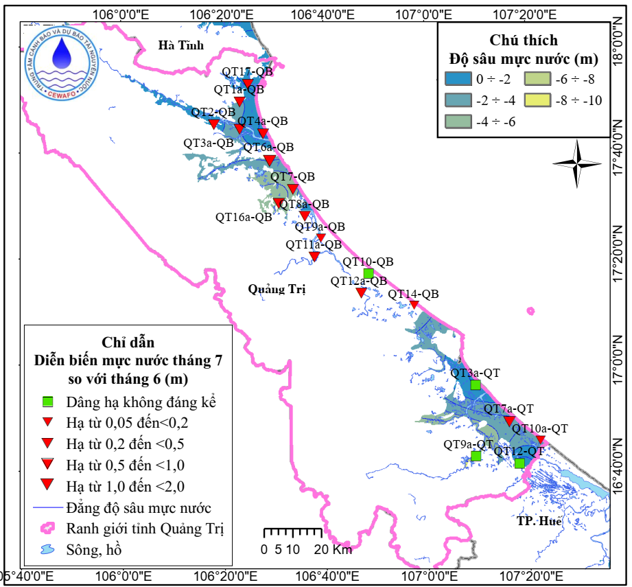 Bản Tin Thông Báo, Dự Báo Và Cảnh Báo Tài Nguyên Nước Dưới Đất Tỉnh Quảng Trị Tháng 8 Năm 2025