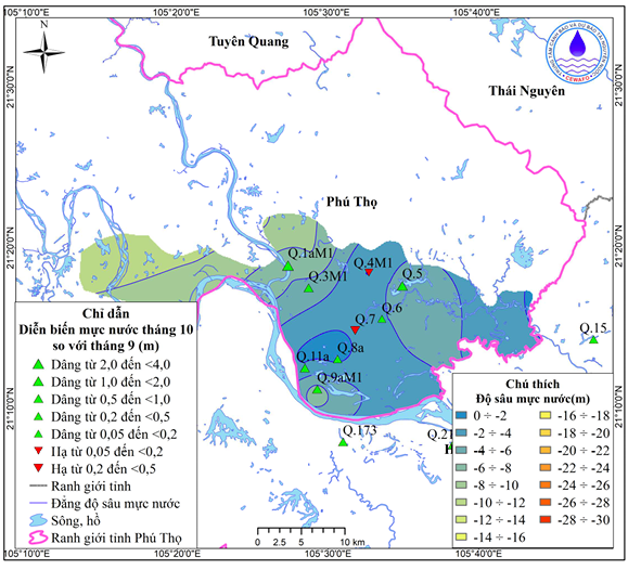 Bản Tin Thông Báo, Dự Báo Và Cảnh Báo Tài Nguyên Nước Dưới Đất Tỉnh Phú Thọ Tháng 11 Năm 2025