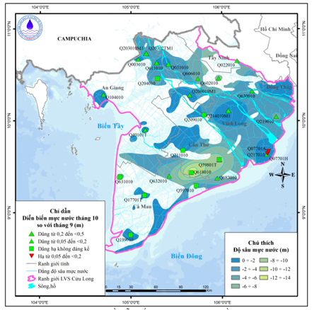 Bản Tin Thông Báo, Dự Báo Và Cảnh Báo Tài Nguyên Nước Lưu Vực Sông Cửu Long Tháng 11 Năm 2025