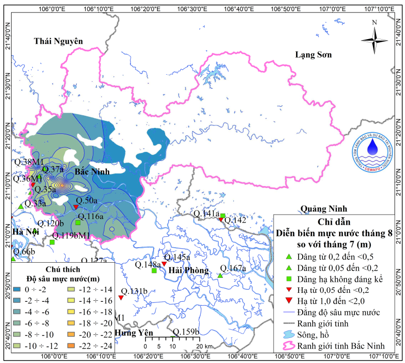Bản Tin Thông Báo, Dự Báo Và Cảnh Báo Tài Nguyên Nước Dưới Đất Tỉnh Bắc Ninh Tháng 9 Năm 2025