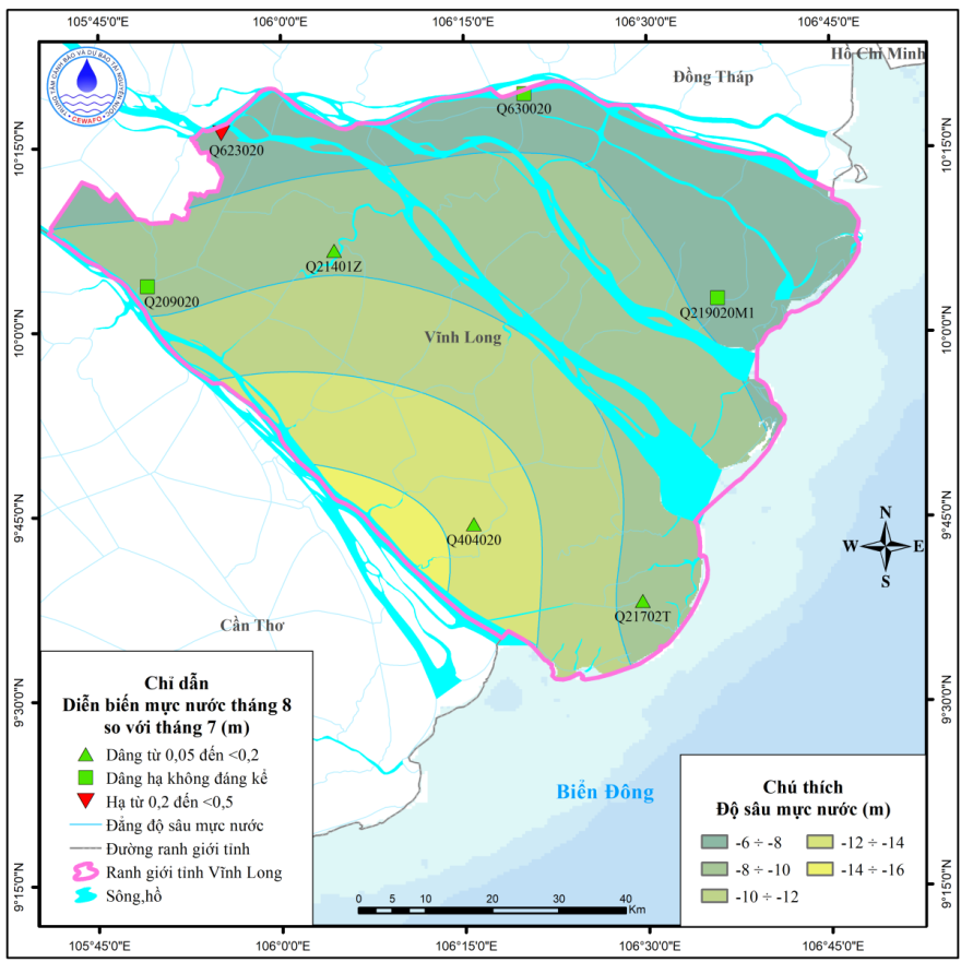 Bản Tin Thông Báo, Dự Báo Và Cảnh Báo Tài Nguyên Nước Dưới Đất Tỉnh Vĩnh Long Tháng 9 Năm 2025