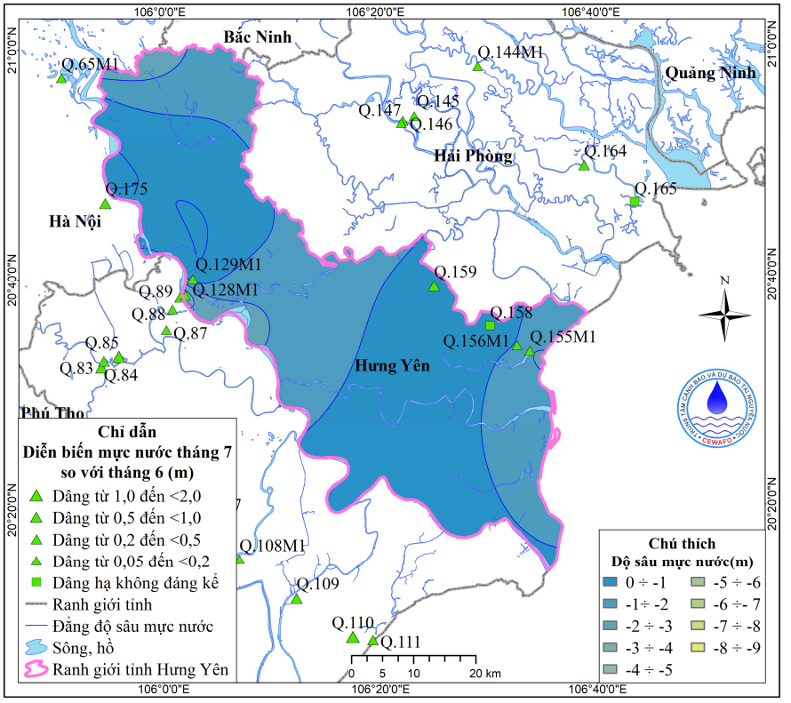 Bản Tin Thông Báo, Dự Báo Và Cảnh Báo Tài Nguyên Nước Dưới Đất Tỉnh Hưng Yên Tháng 8 Năm 2025
