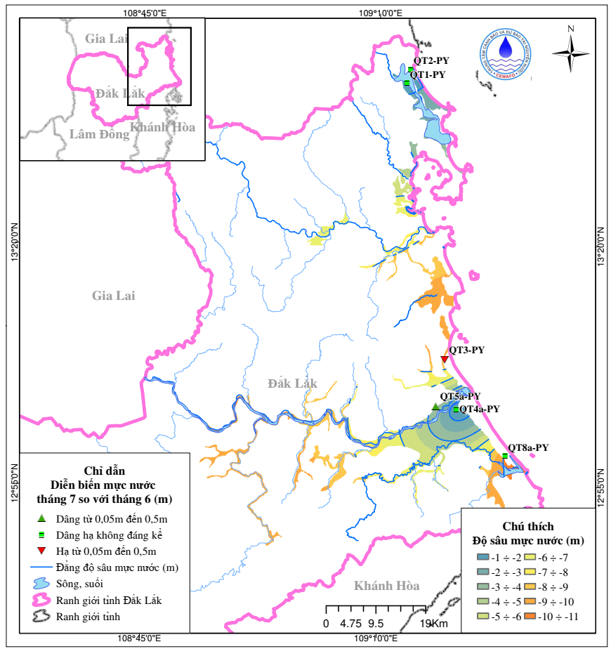 Bản Tin Thông Báo, Dự Báo Và Cảnh Báo Tài Nguyên Nước Tỉnh Đắk Lắk Tháng 8 Năm 2025