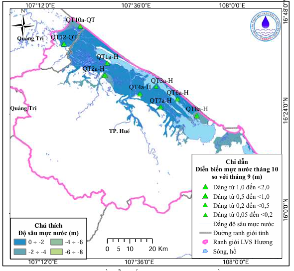 Bản Tin Thông Báo, Dự Báo Và Cảnh Báo Tài Nguyên Nước  Dưới Đất Lưu Vực Sông Hương Tháng 11 Năm 2025